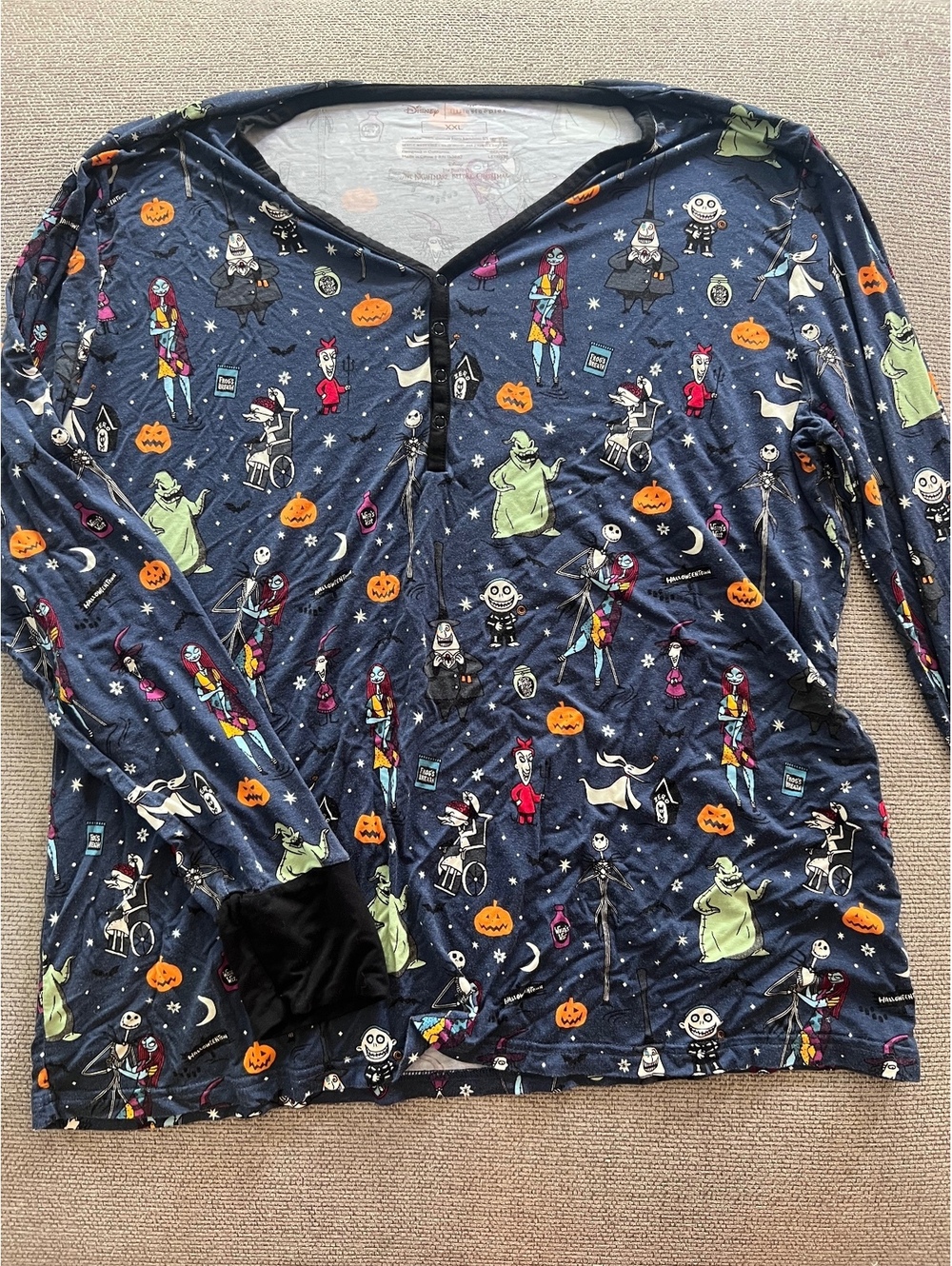 Little Sleepies Nightmare Before Christmas Top